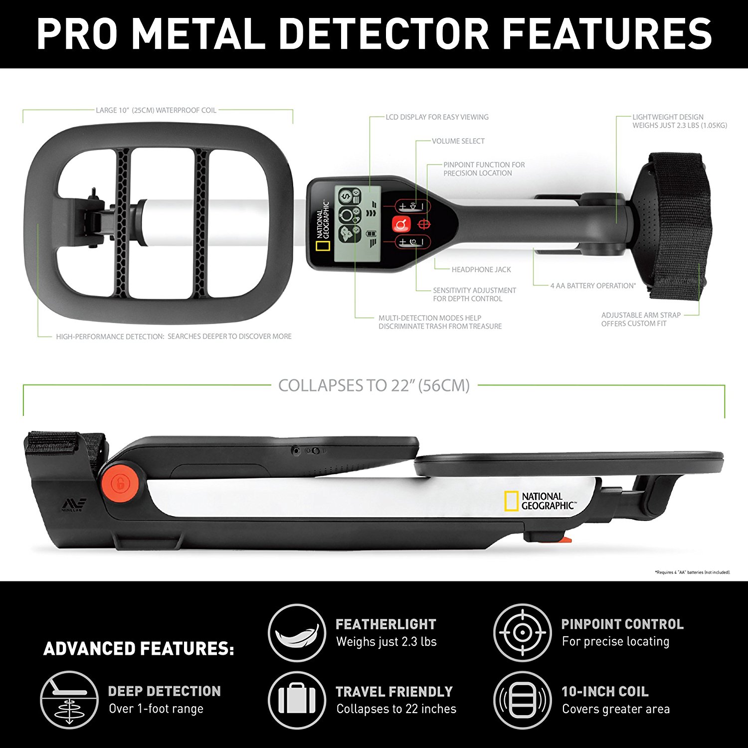 National Geographic PRO Series Metal Detector1 Fossickr National Geographic PRO Series Metal Detector1 Fossickr